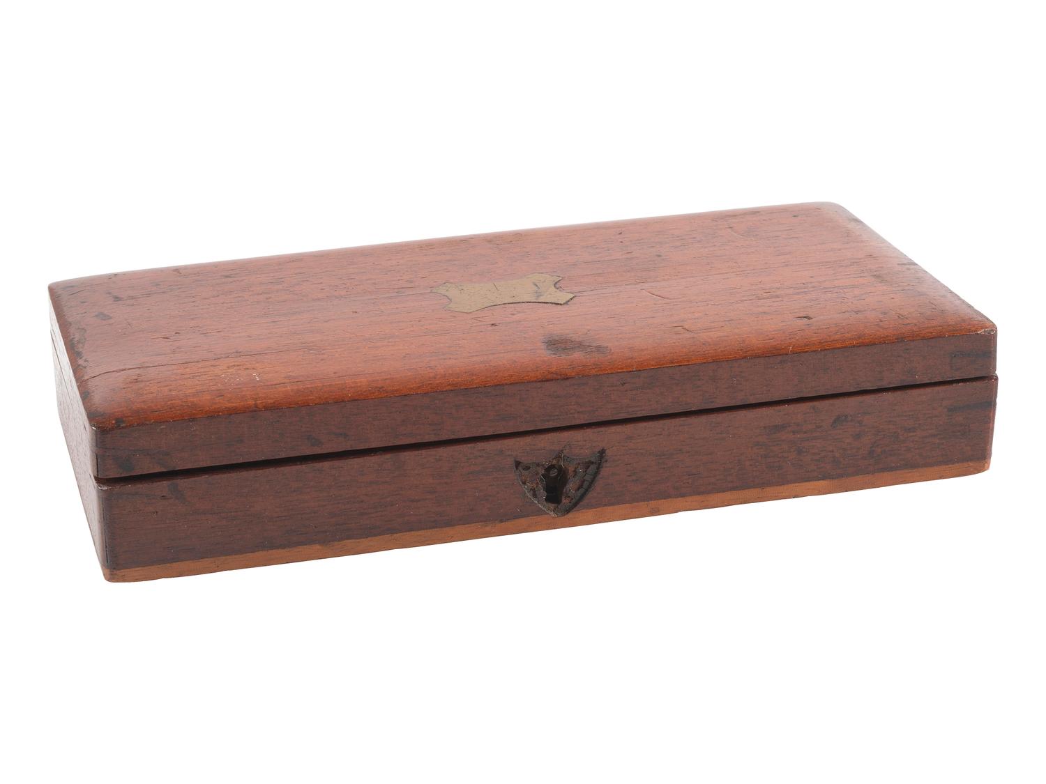[CIVIL WAR]. Drafting set with tools marked "USN." Ca 19th century.