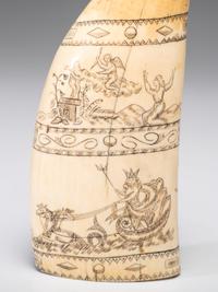 A Scrimshaw Sperm Whale's Tooth