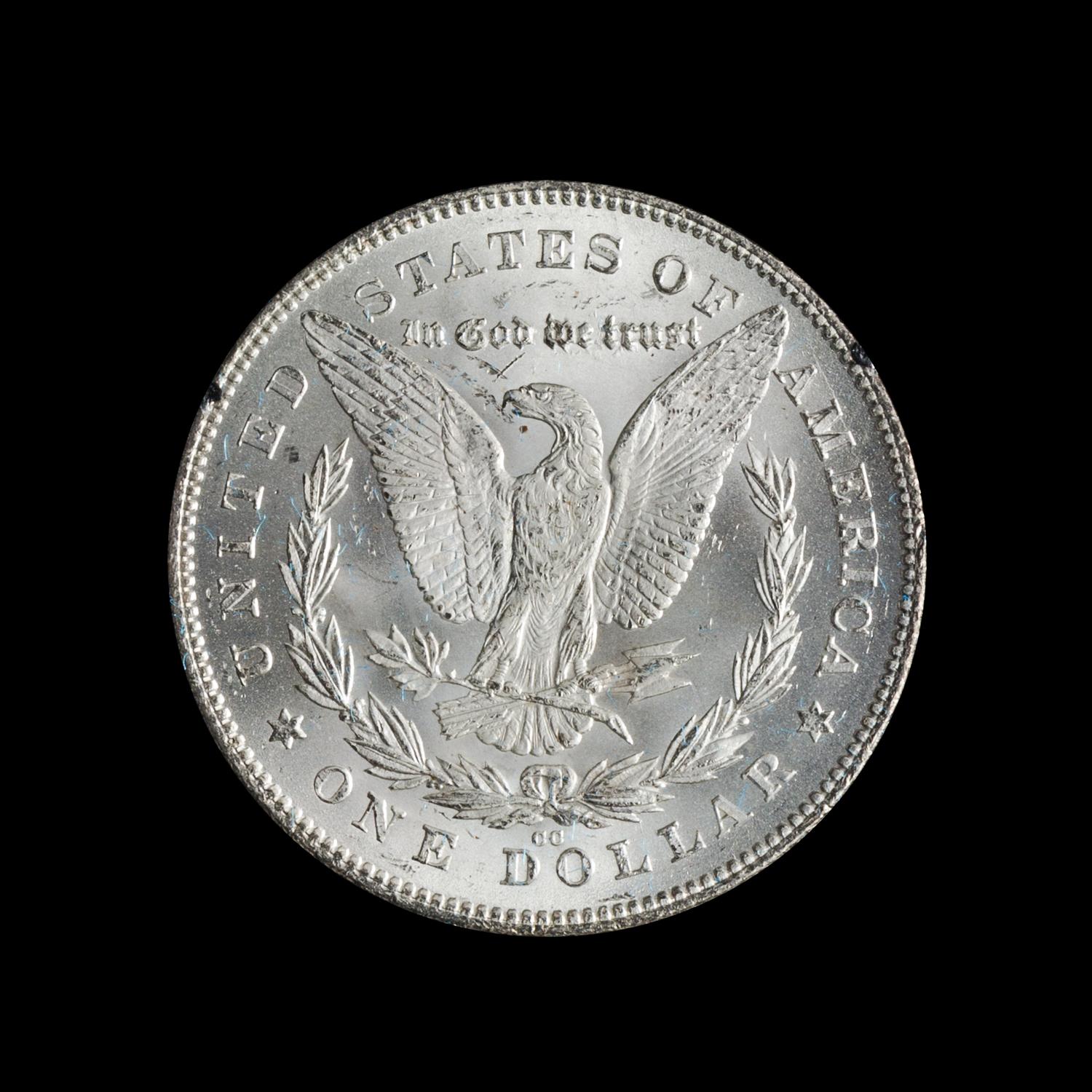 A United States 1880-CC GSA: Morgan Silver Dollar Coin