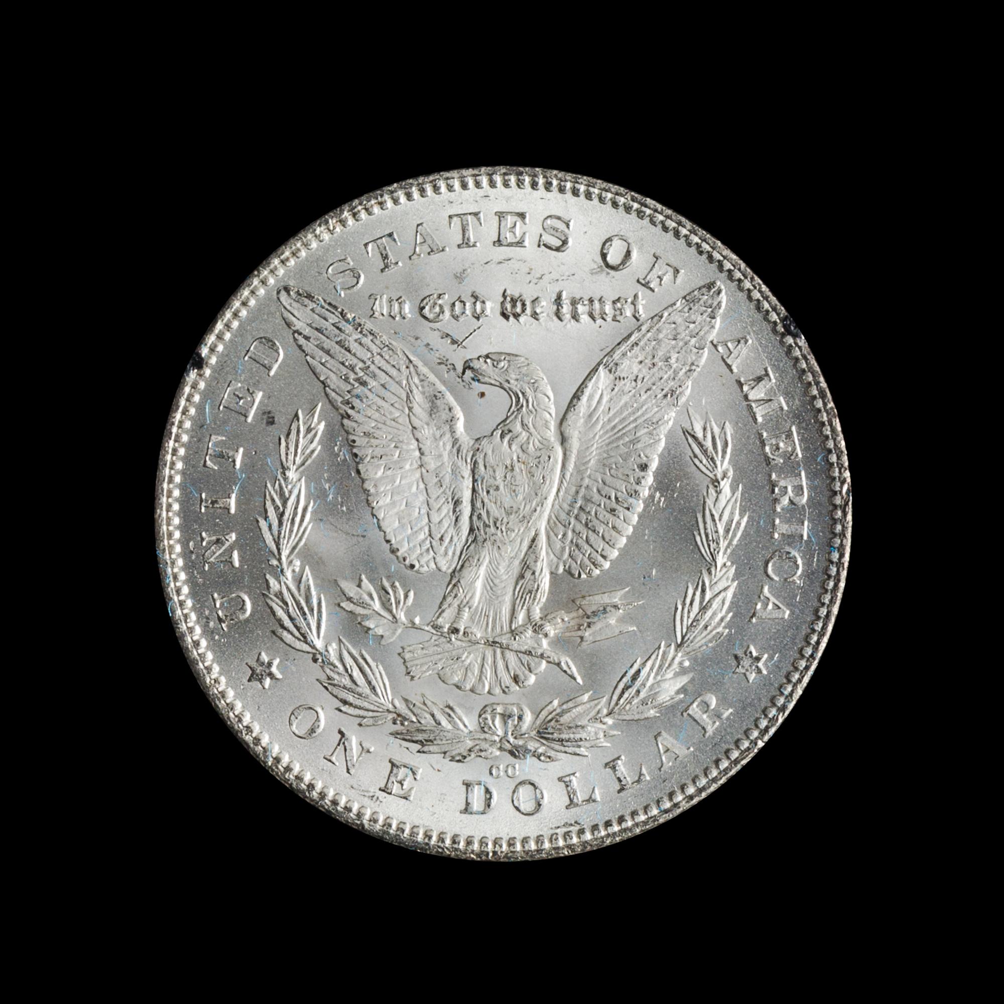 A United States 1880-CC GSA: Morgan Silver Dollar Coin
