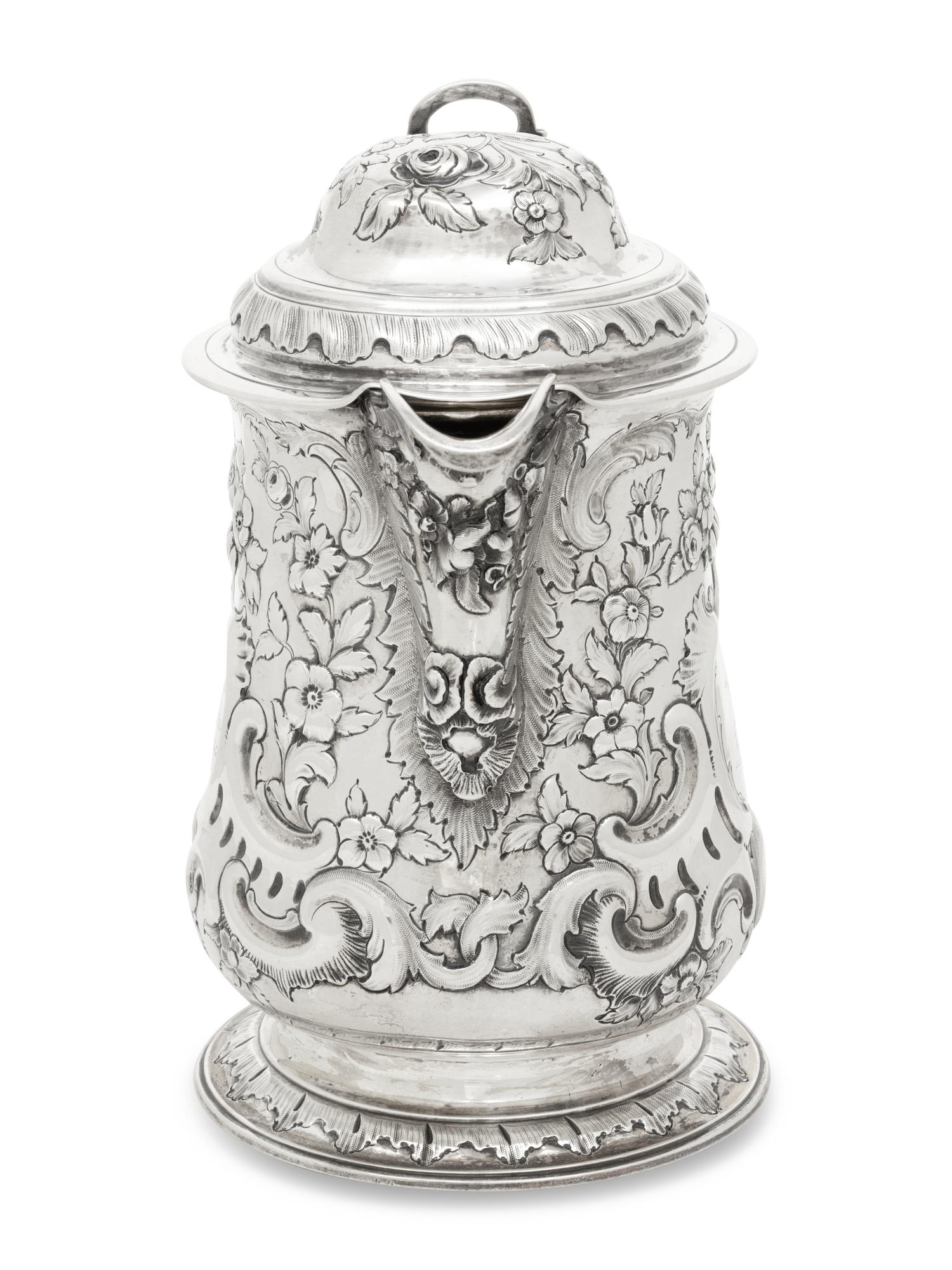 A George II Silver Covered Tankard