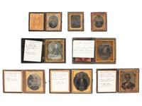 [EARLY PHOTOGRAPHY]. 20 assorted cased images, collected as associated family groups.