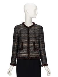 Chanel, Fur-Trimmed Cardigan Jacket