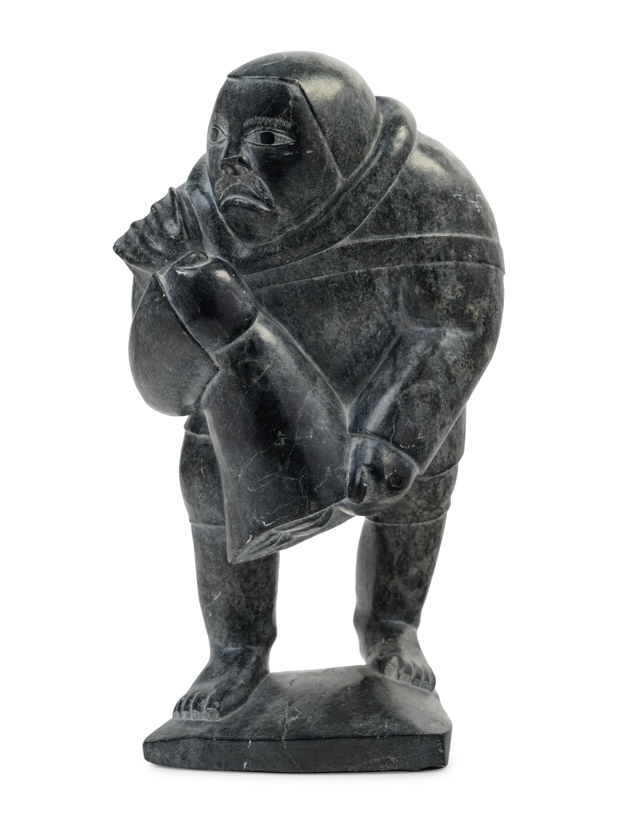 An Inuit Carved Soapstone Figure
