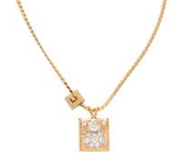 YELLOW GOLD AND DIAMOND PENDANT NECKLACE