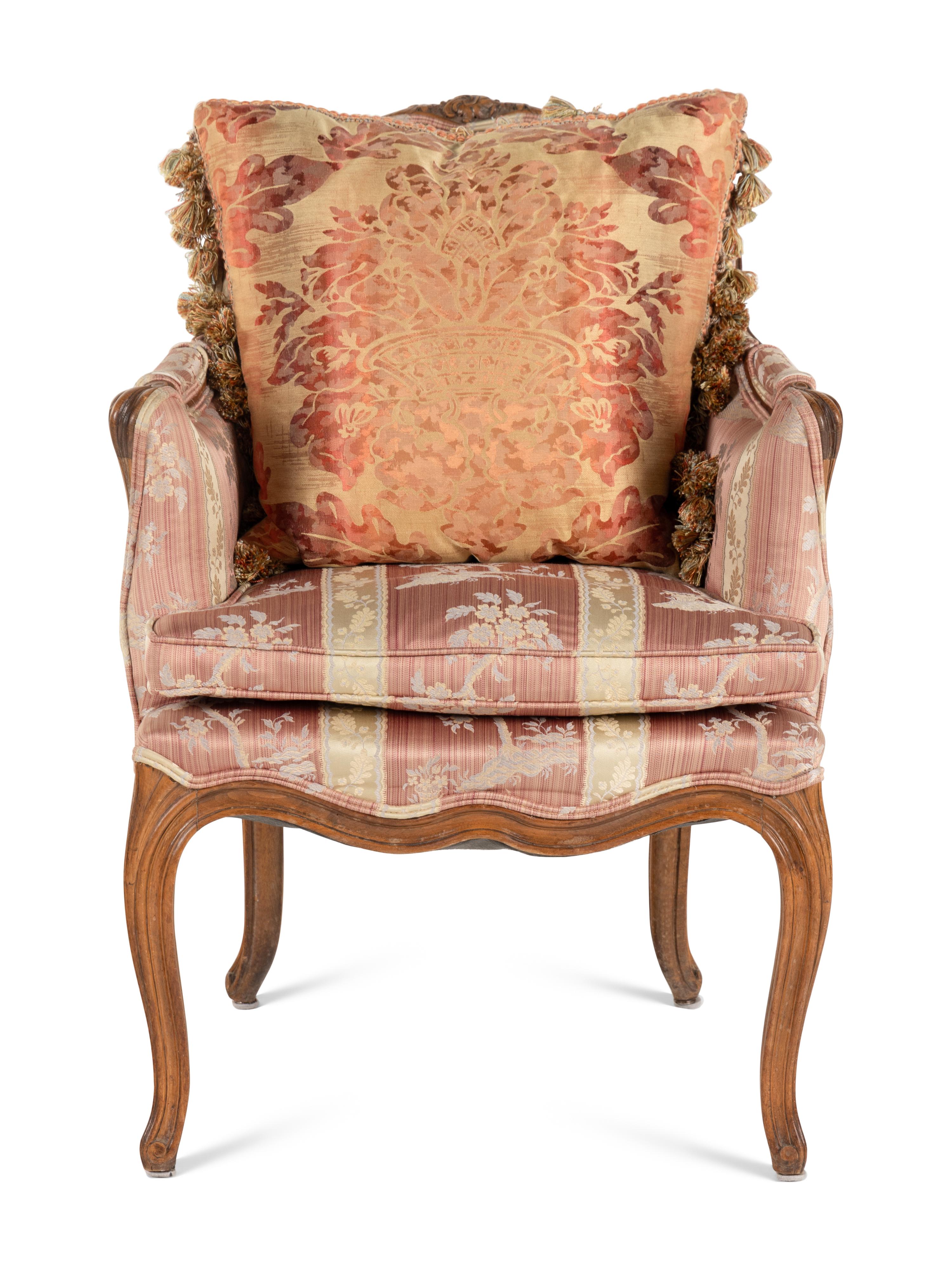 A Louis XV Style Oak Bergère