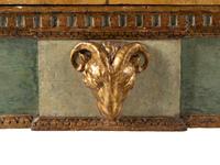 An Italian Painted and Parcel Gilt Console Table
