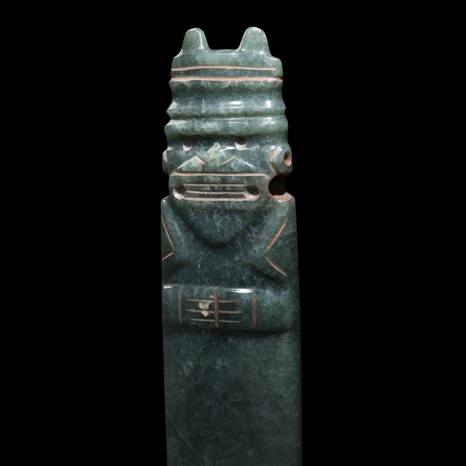 A Costa Rican Jade Axe Pendant