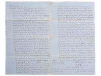 [SLAVERY & ABOLITION]. A group of 2 documents related to the enslavement of individuals in Louisiana, comprising: