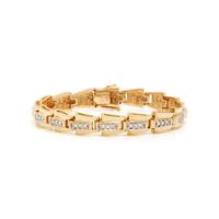 BICOLOR GOLD AND DIAMOND BRACELET