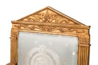 A Pair of Empire Style Giltwood Armchairs