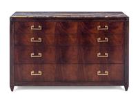 A Mahogany Chest of Drawers with a Stone Top