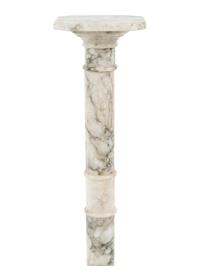 Two Continental Marble Pedestals