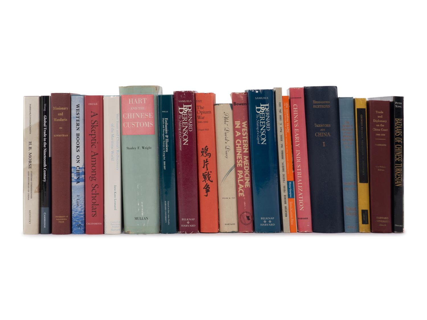 [CHINA–FOREIGN TRADE, CULTURE EXCHANGE & TRAVEL BOOKS] A Group of Forty-Three Works on China's Foreign Trade, Cultural Exchange, and Travel 中國對外貿易、文化交流及旅行書籍一組四十三冊