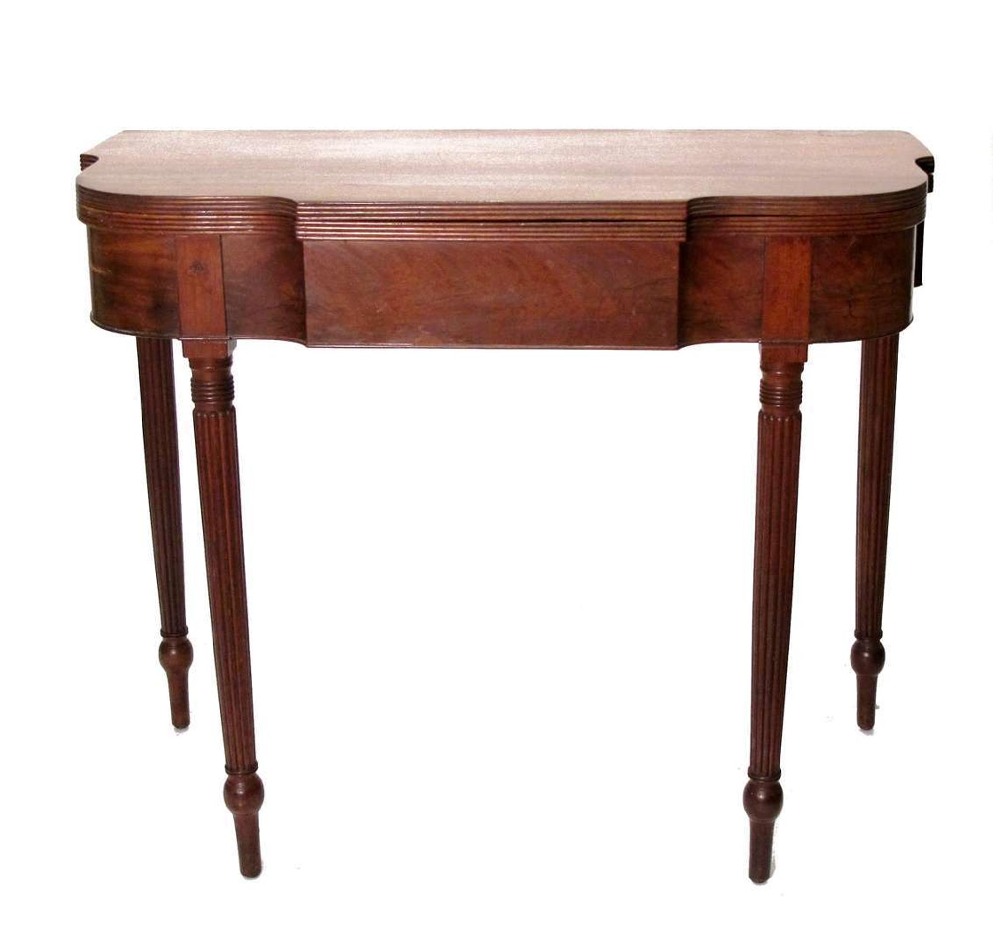 Federal mahogany card table philadelphia, pa, circa 1810