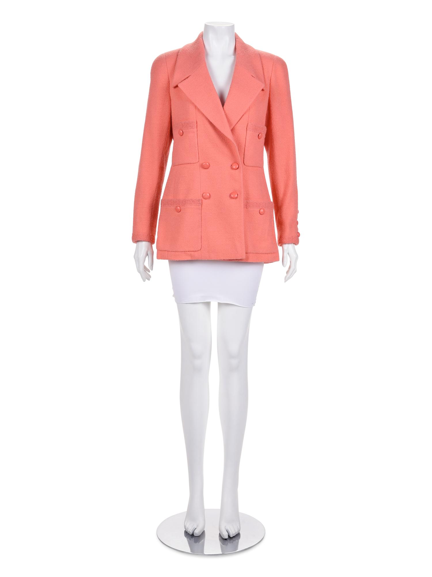 Chanel Double Breast Wool Tweed Jacket, Cruise 1997