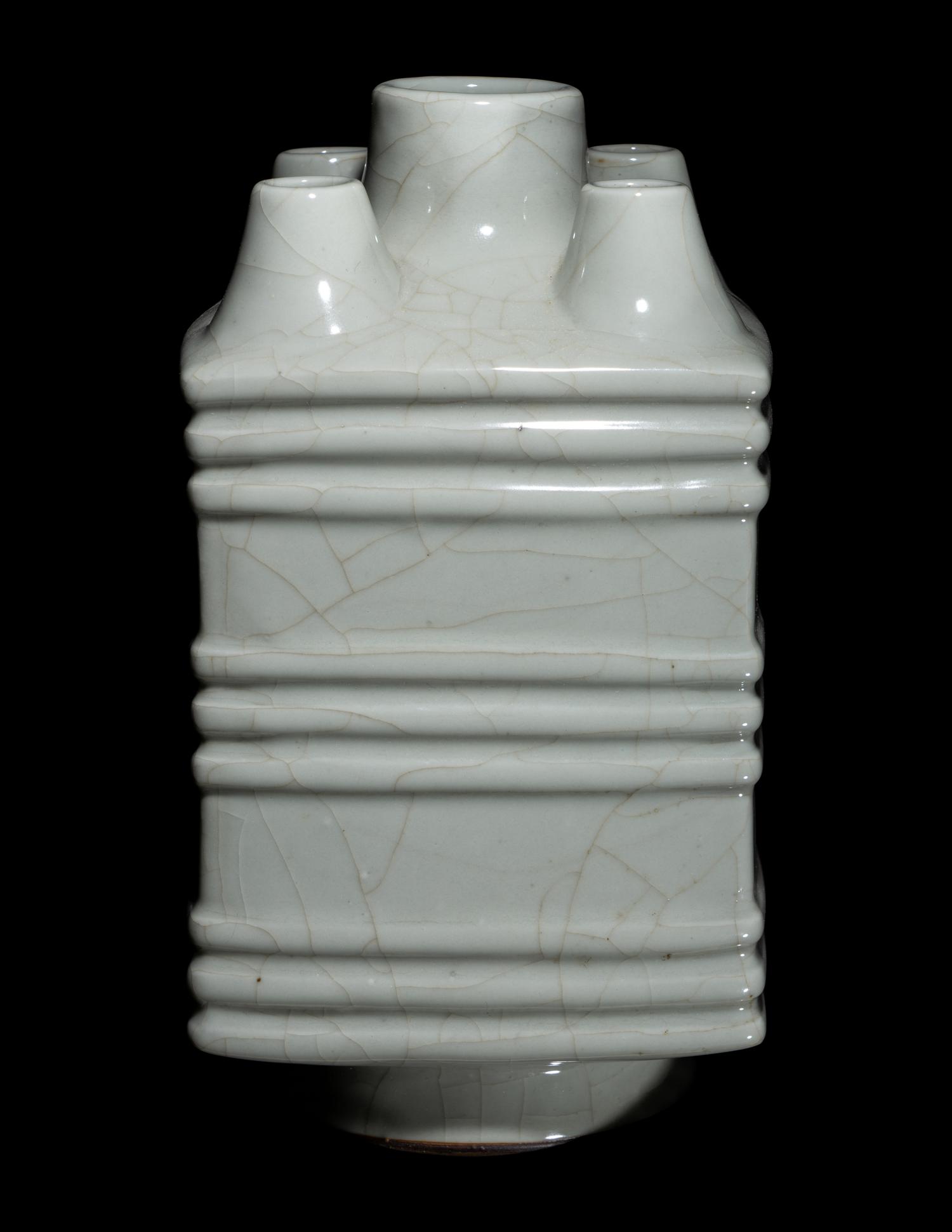 A Chinese Celdaon Glazed Cong Vase