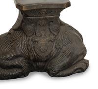 An Anglo Indian Bronze Camel Side Table