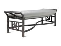 A Contemporary Patinated Metal Bench