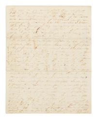 LINCOLN, Abraham (1809-1865). Autograph letter signed ("A. Lincoln") to Jesse O. Norton. Springfield, Illinois, 16 February 1855.