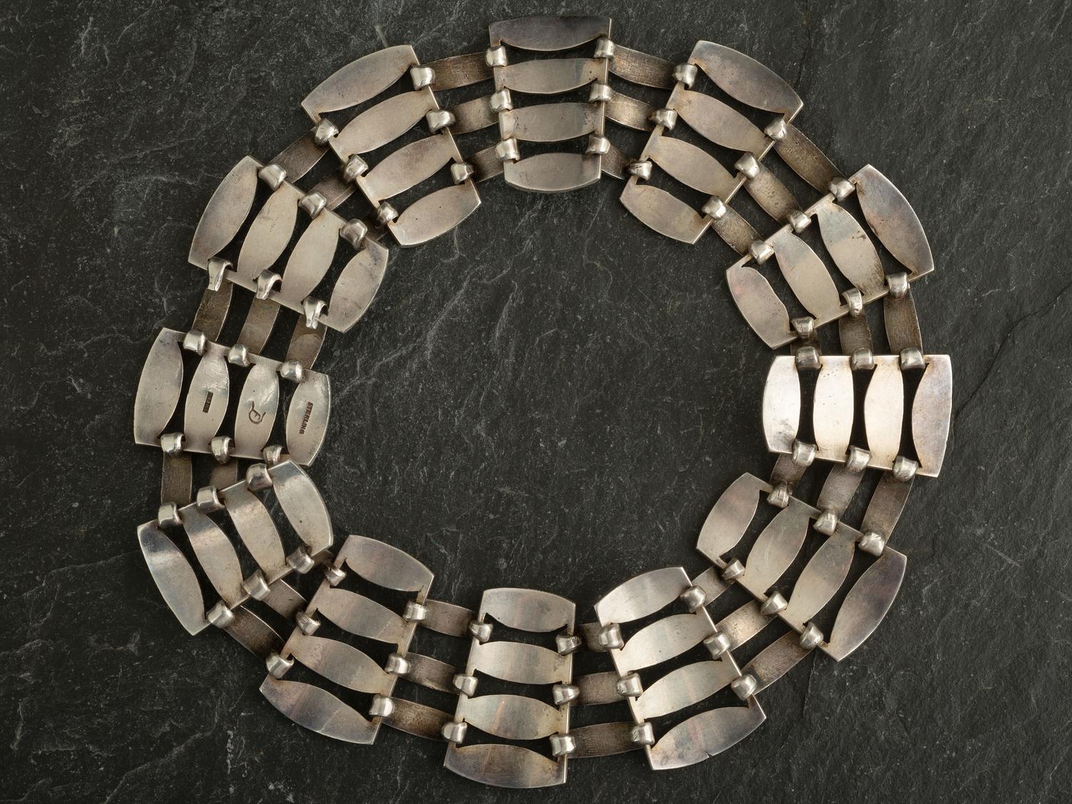 Mexican Sterling Silver Collar Necklace