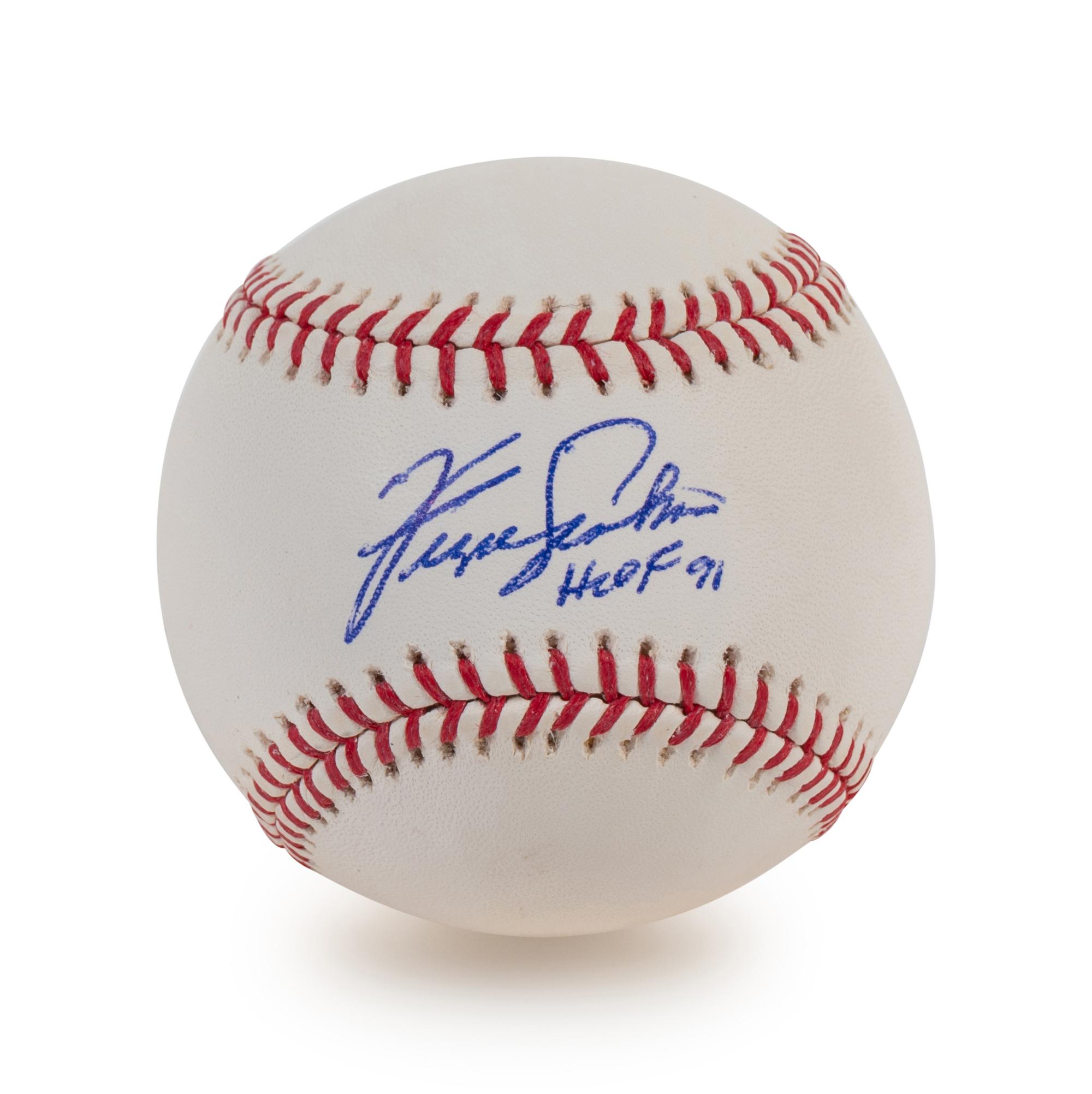 A Group of Four Baseball Hall of Fame Signed Autograph Items (BAS Beckett Authentication Services Certified),