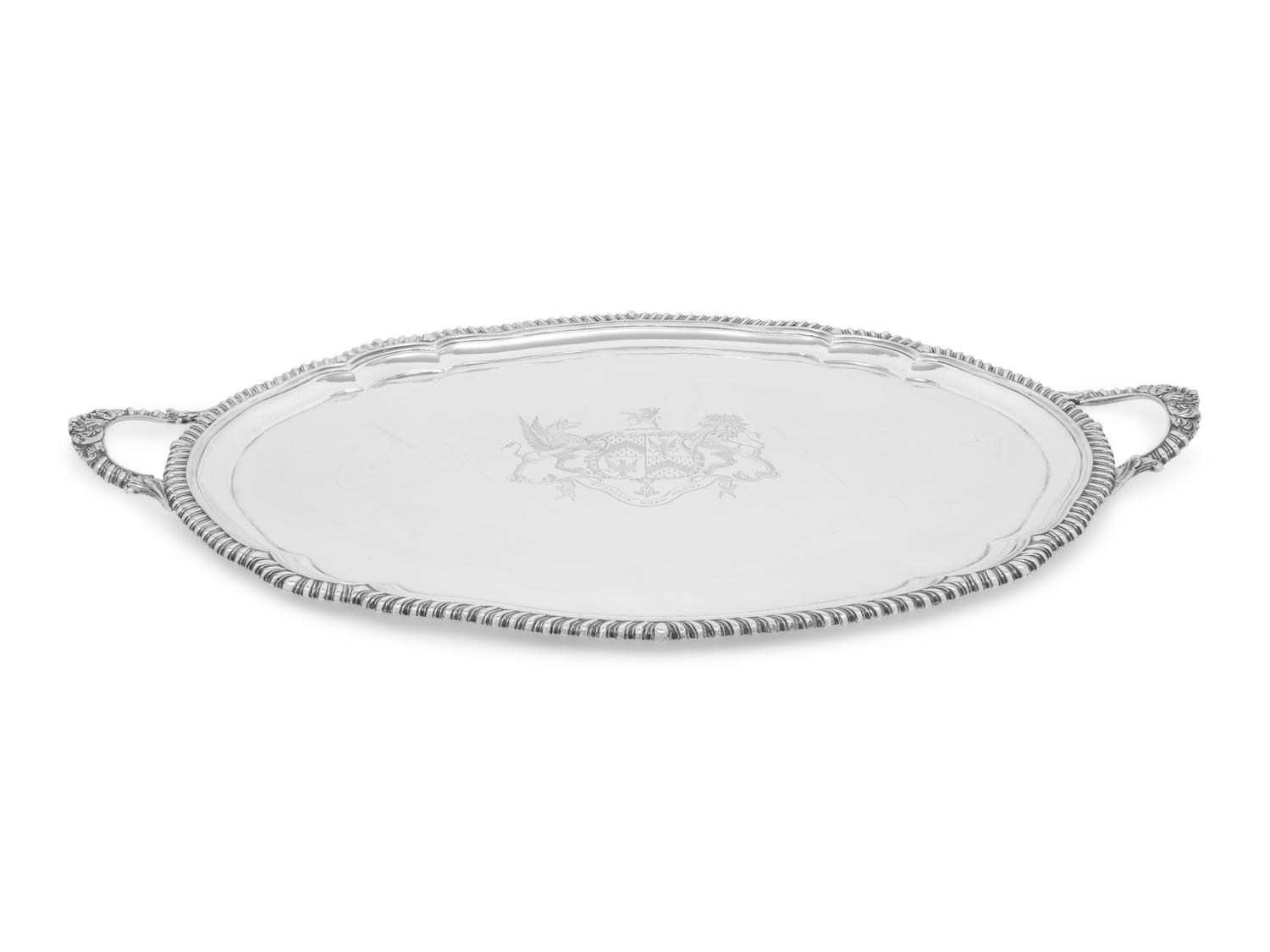 A George IV Silver Two-Handled Tray