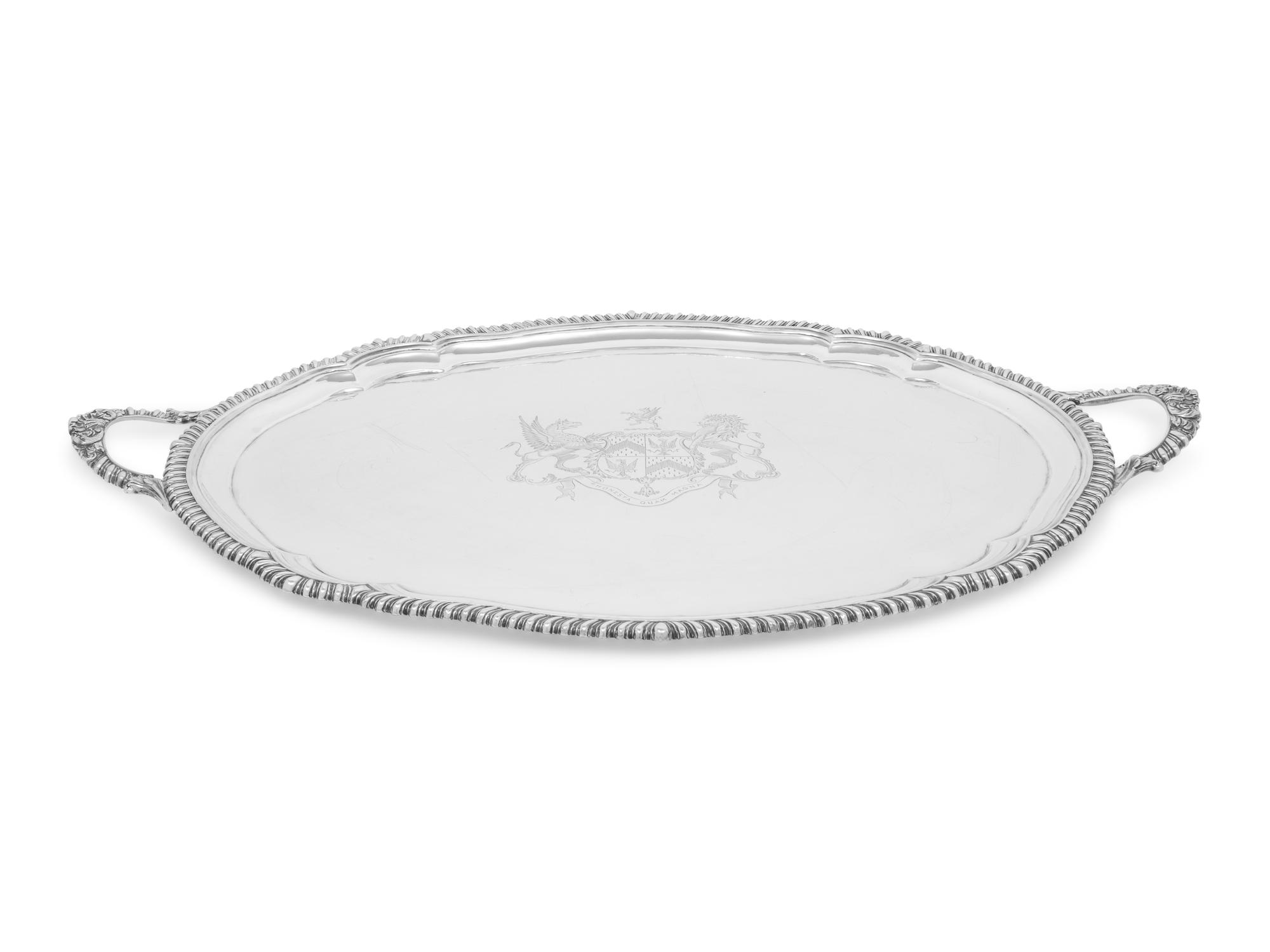 A George IV Silver Two-Handled Tray