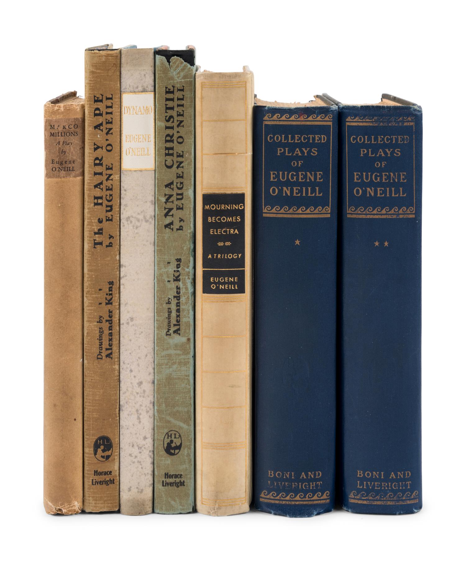 O'NEILL, Eugene (1888-1953). A group of 7 LIMITED EDITION works, all SIGNED, comprising: