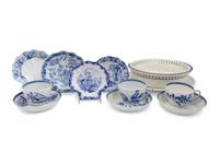 A Collection of Blue and White Wedgwood Table Articles