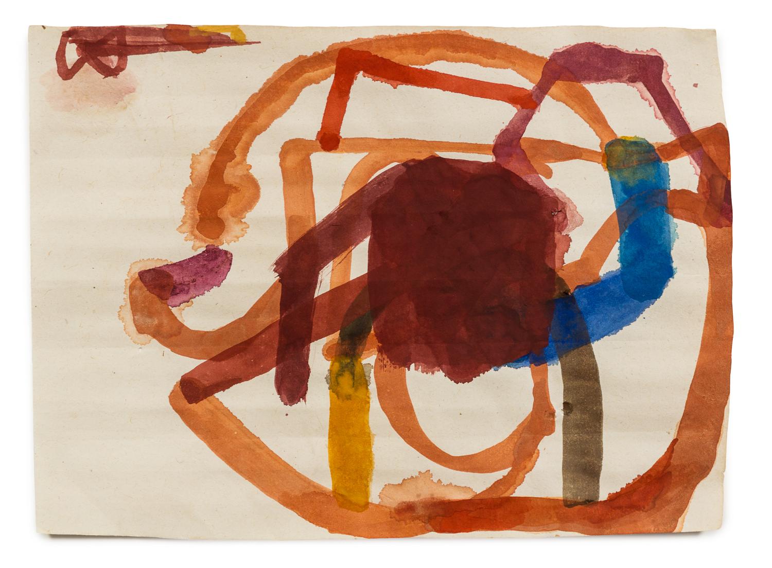 Suzan Frecon, (American, b. 1941), turning red ochre with some other colors, 2002