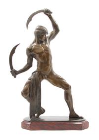 A German Bronze Figure Height overall 22 1/2 inches. — RUDOLF MARCUSE (1878-1930)