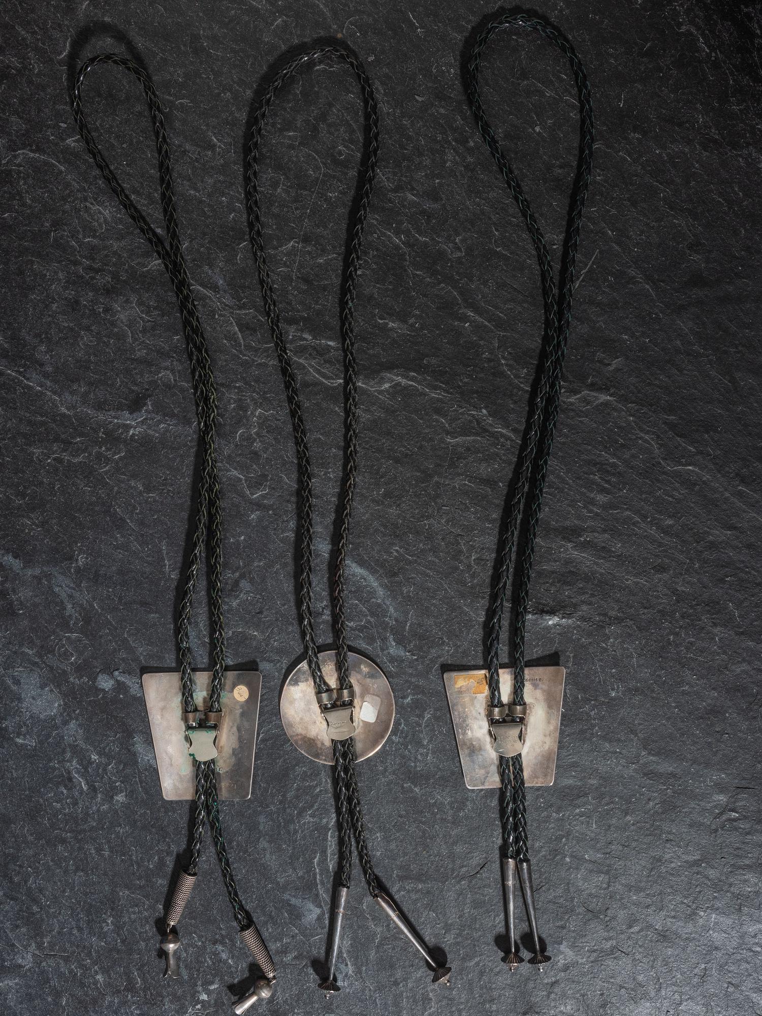 Group of Mosaic Inlay Bolo Ties