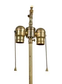 A Pair of Louis XV Style Bronze Mounted Marble Urn-Form Lamps — 19TH CENTURY