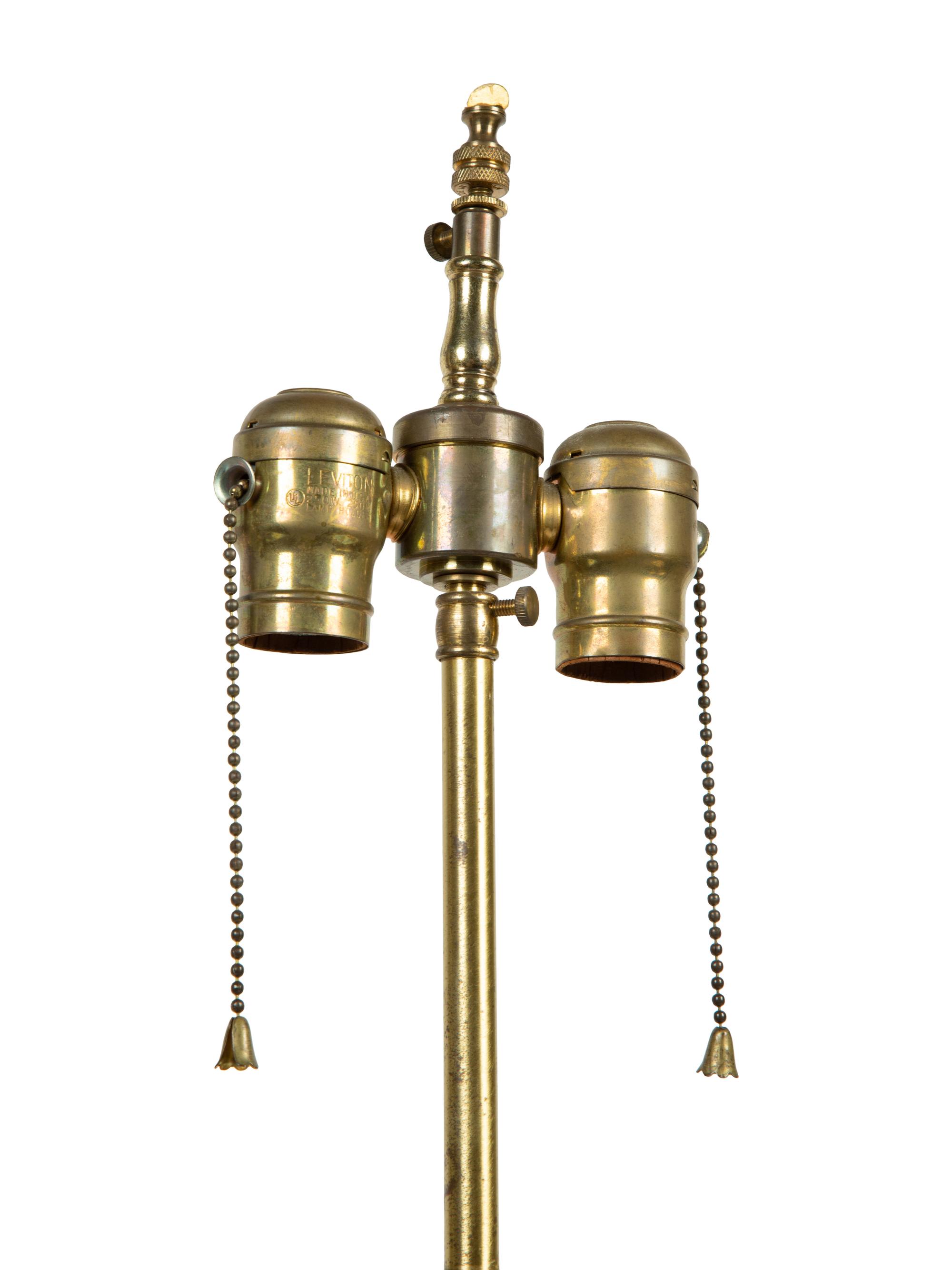 A Pair of Louis XV Style Bronze Mounted Marble Urn-Form Lamps — 19TH CENTURY