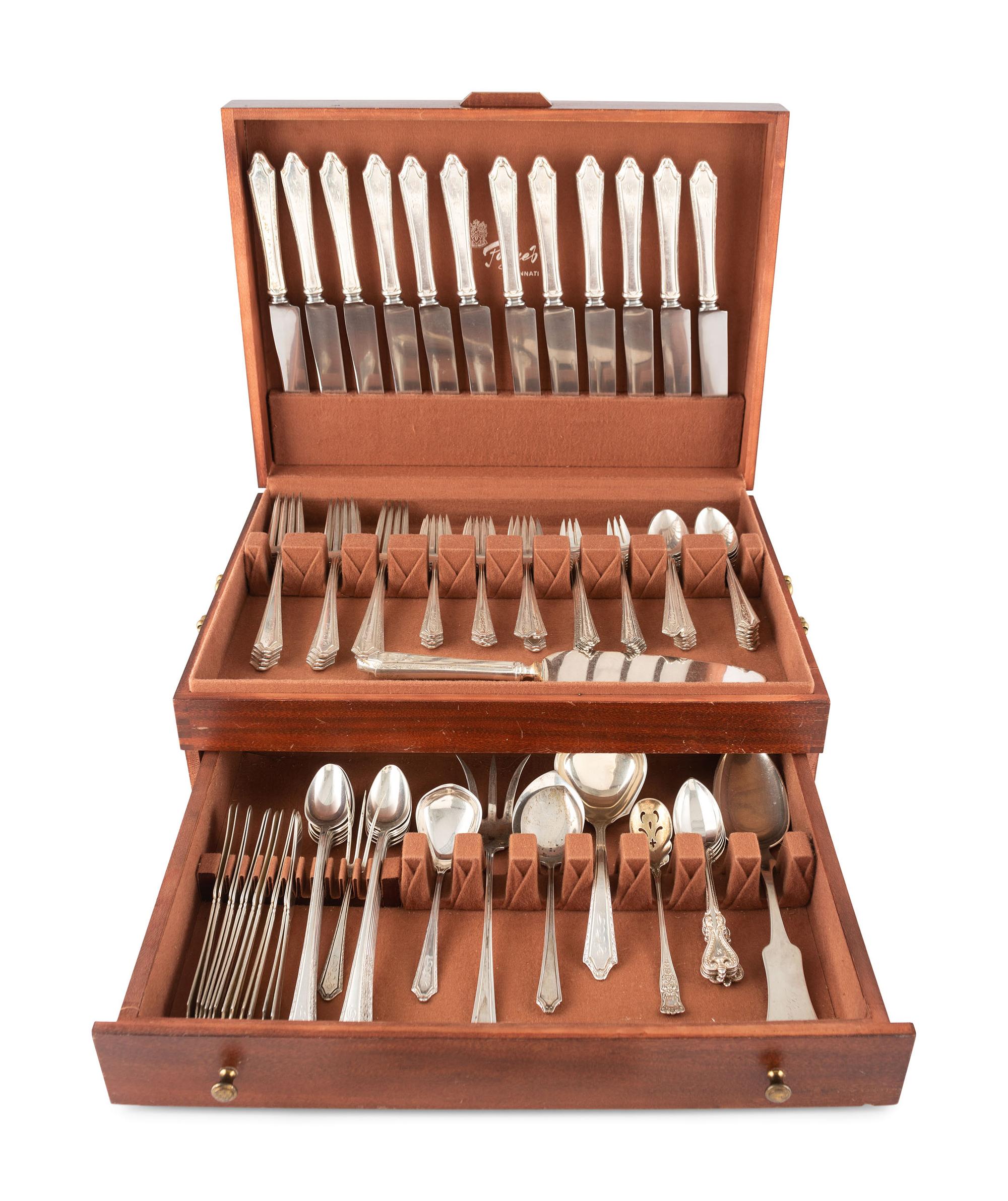 An American Silver Flatware Service