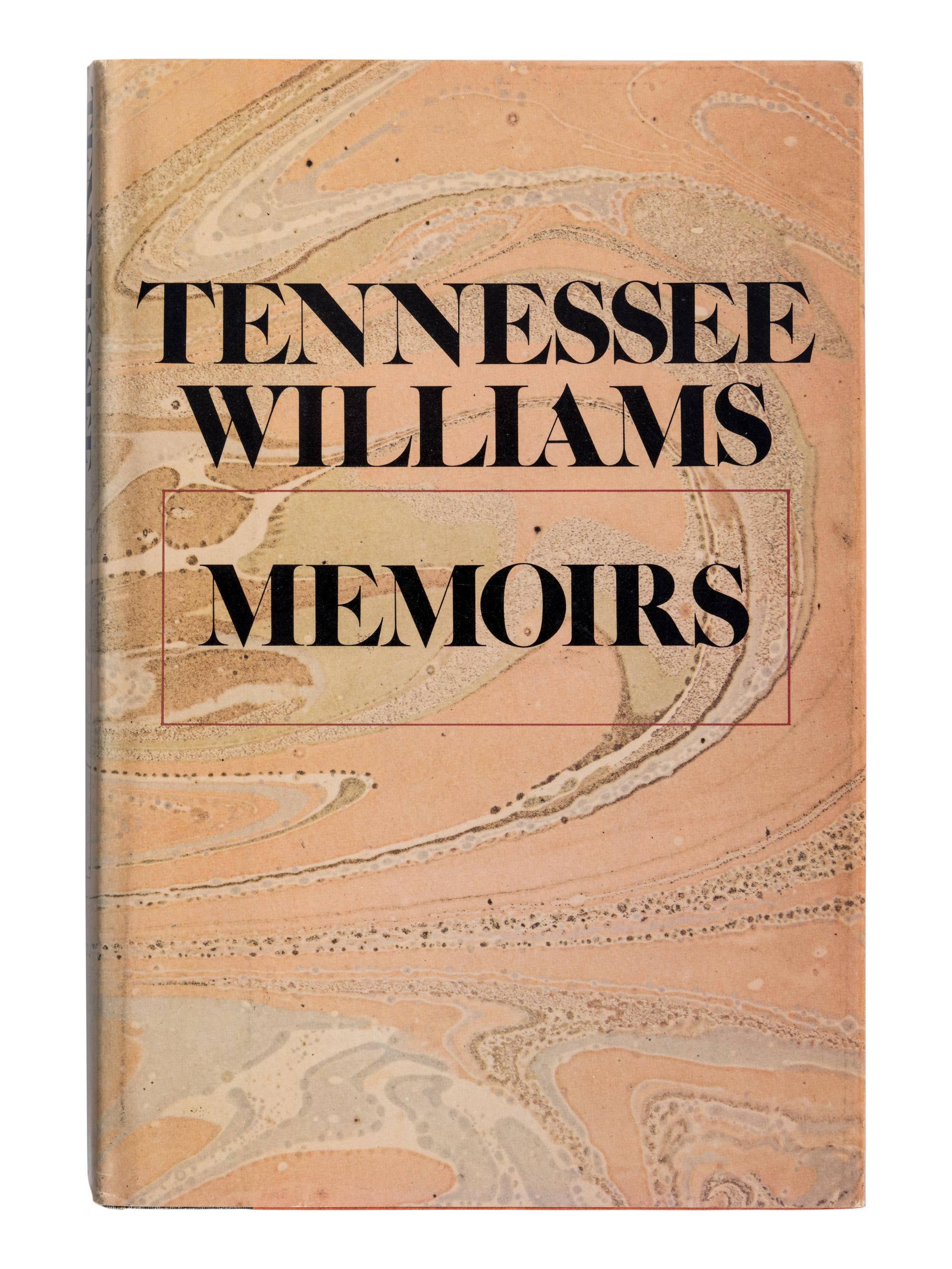 WILLIAMS, Tennessee (1911-1983). Memoirs . Garden City: Doubleday & Company, Inc., 1975.