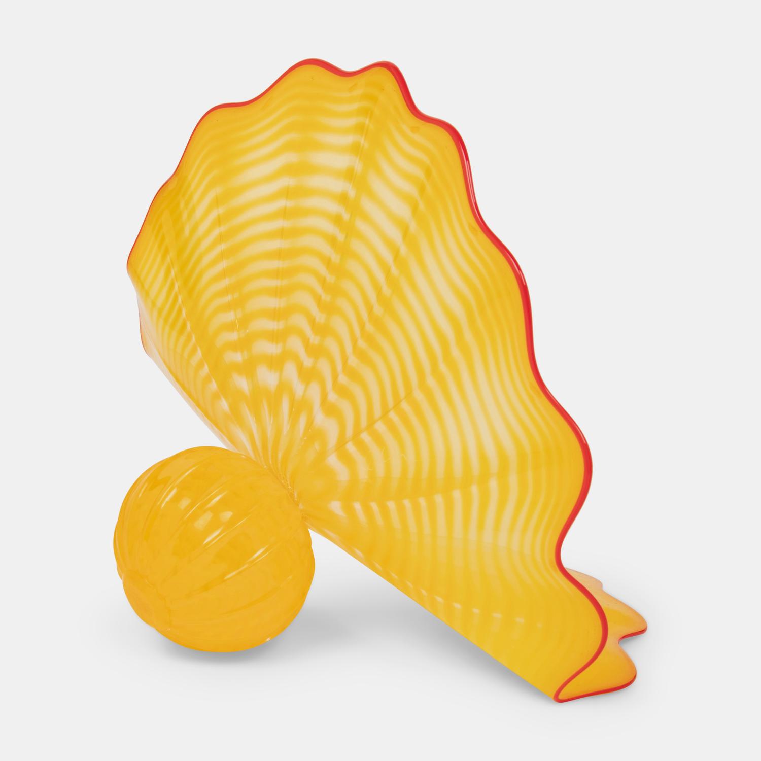 Yellow Persian Seaform with Red Lip Wrap, 1996 Portland Press Editions, USA