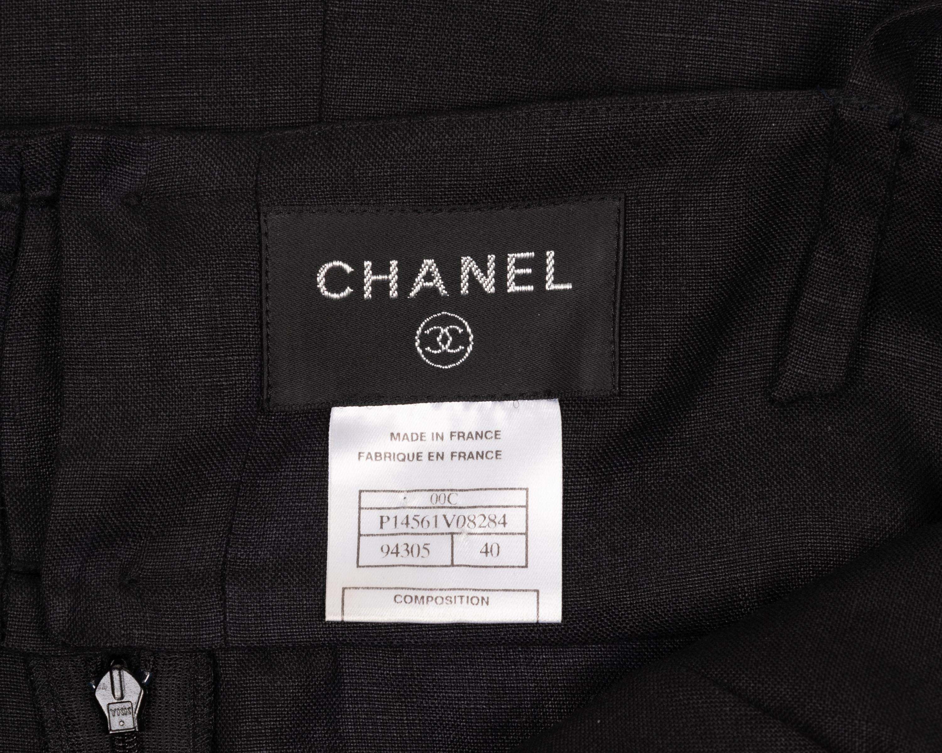 Chanel Linen Spaghetti Strap Dress, Cruise 2000