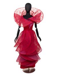 Pierre Cardin Haute Couture Tiered Flounce Lace Dress, 1987