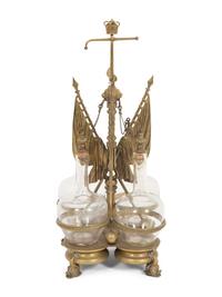 A Regency Gilt Bronze Tantalus Stand