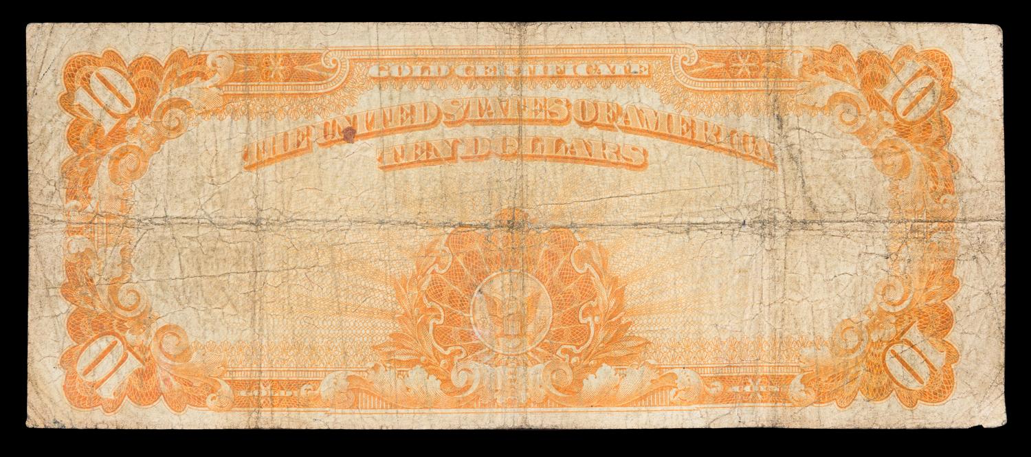 A United States 1922 $10 Gold Certificate