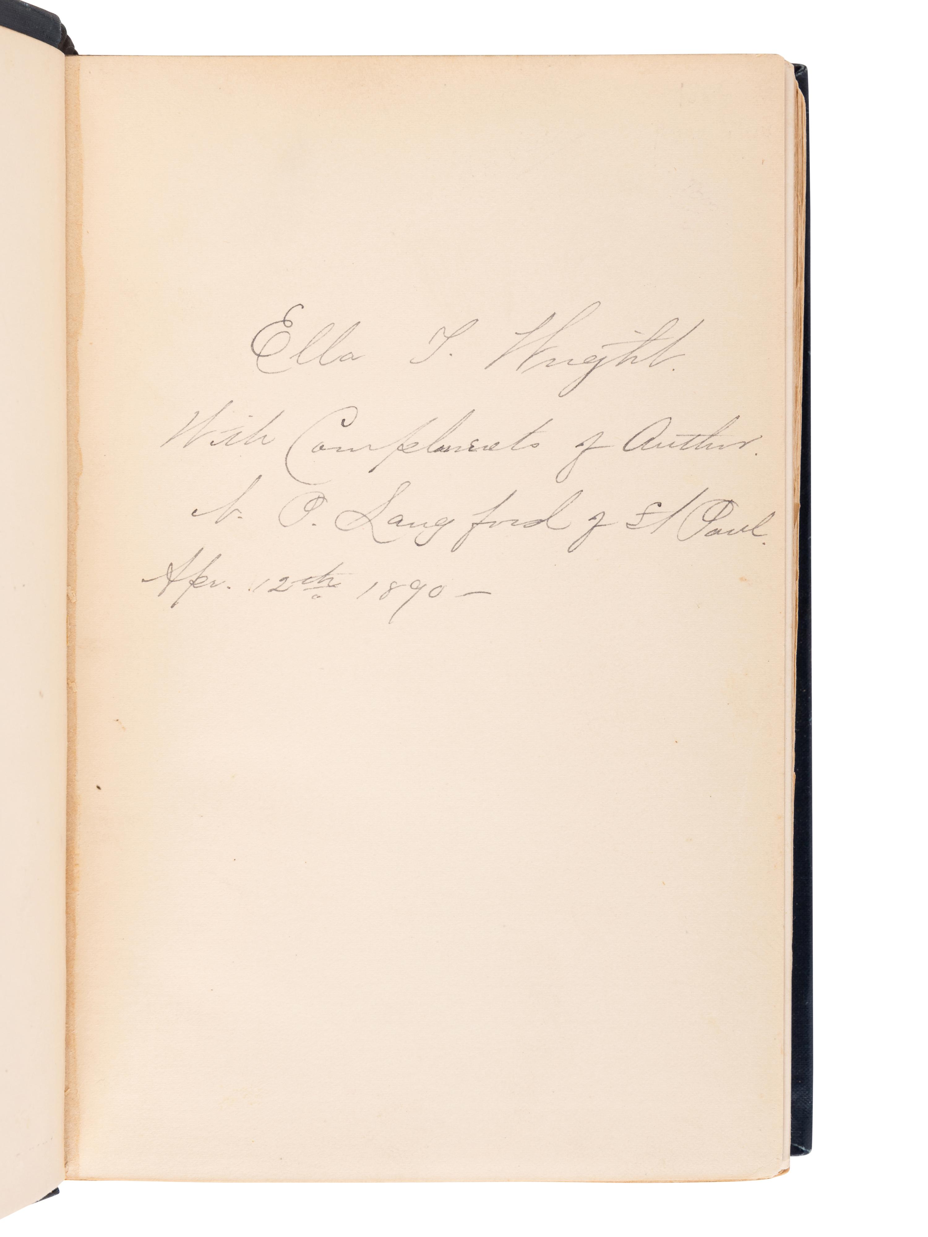 LANGFORD, Nathaniel Pitt (1832-1911). Vigilante Days and Ways. The Pioneers of the Rockies. The Makers and Making of Montana, Idahow, Oregon, Washington, and Wyoming . Boston: J. G. Cupples, 1890.