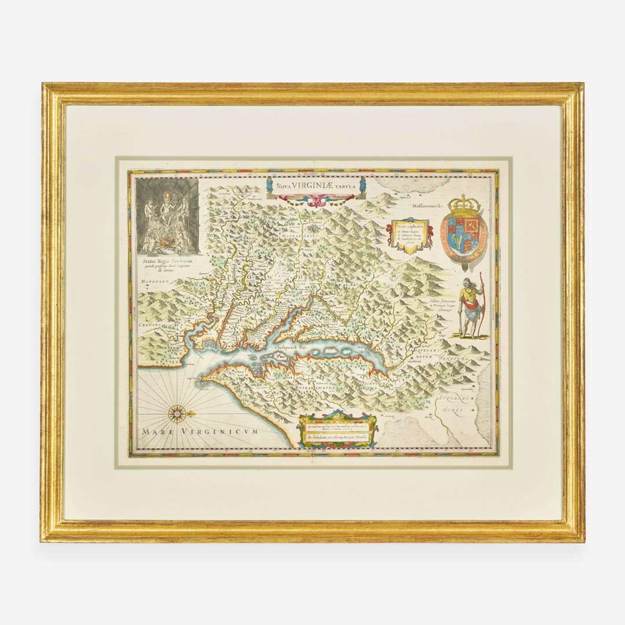 [Maps & Atlases] Hondius, Henricus Nova Virginiae tabula