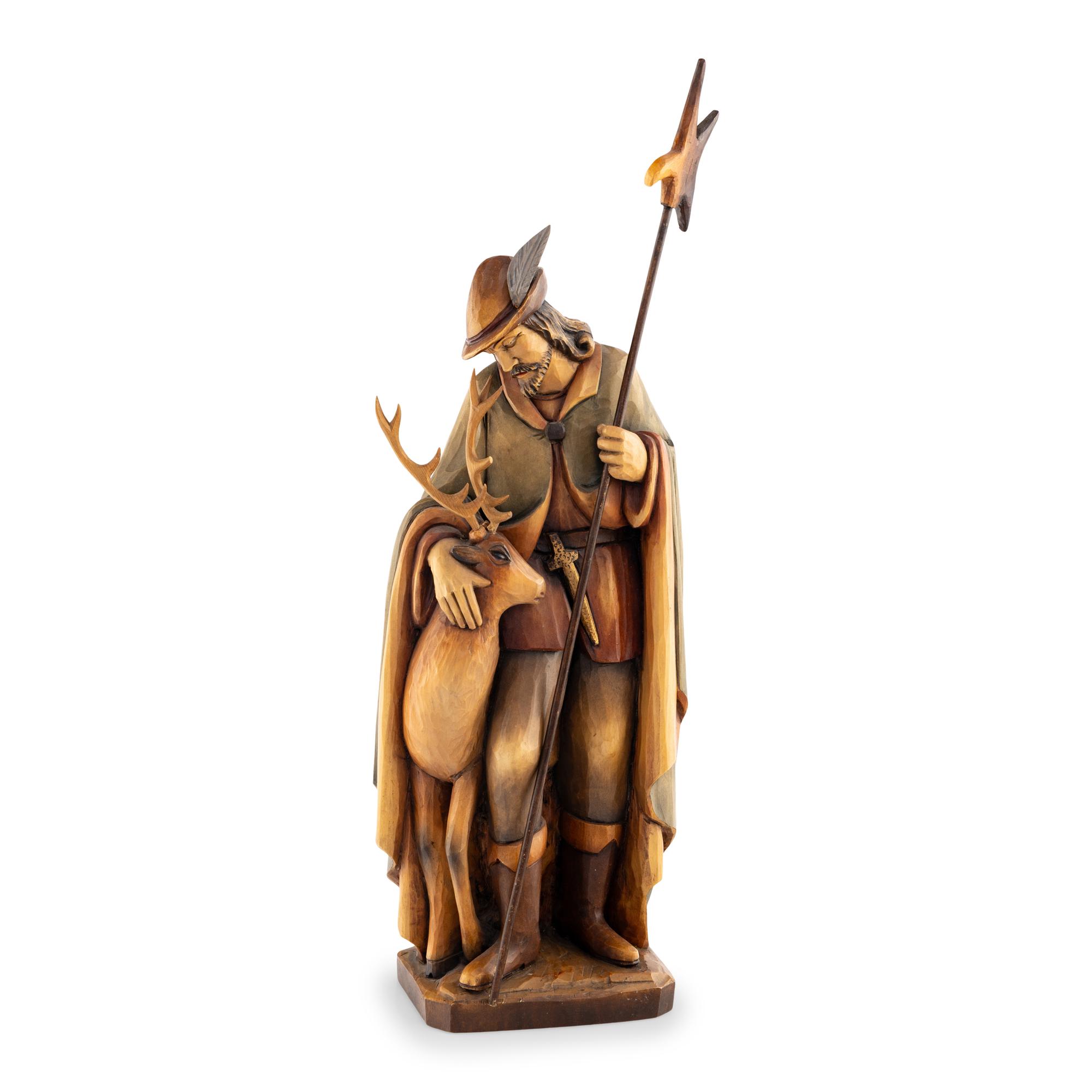 A Carved Wood Figure of a Bavarian Guard