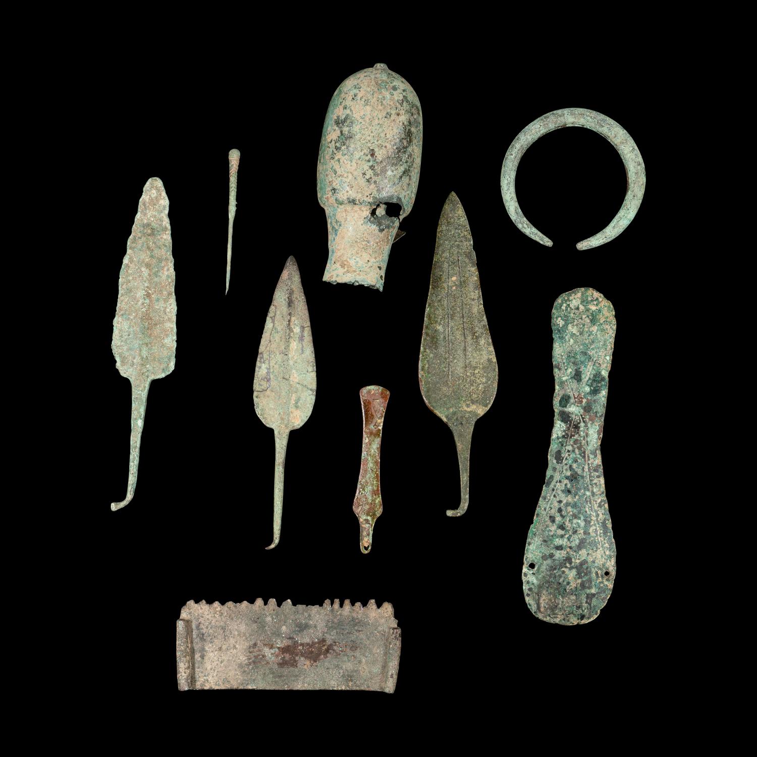 A Group of 27 Luristan Bronze Objects