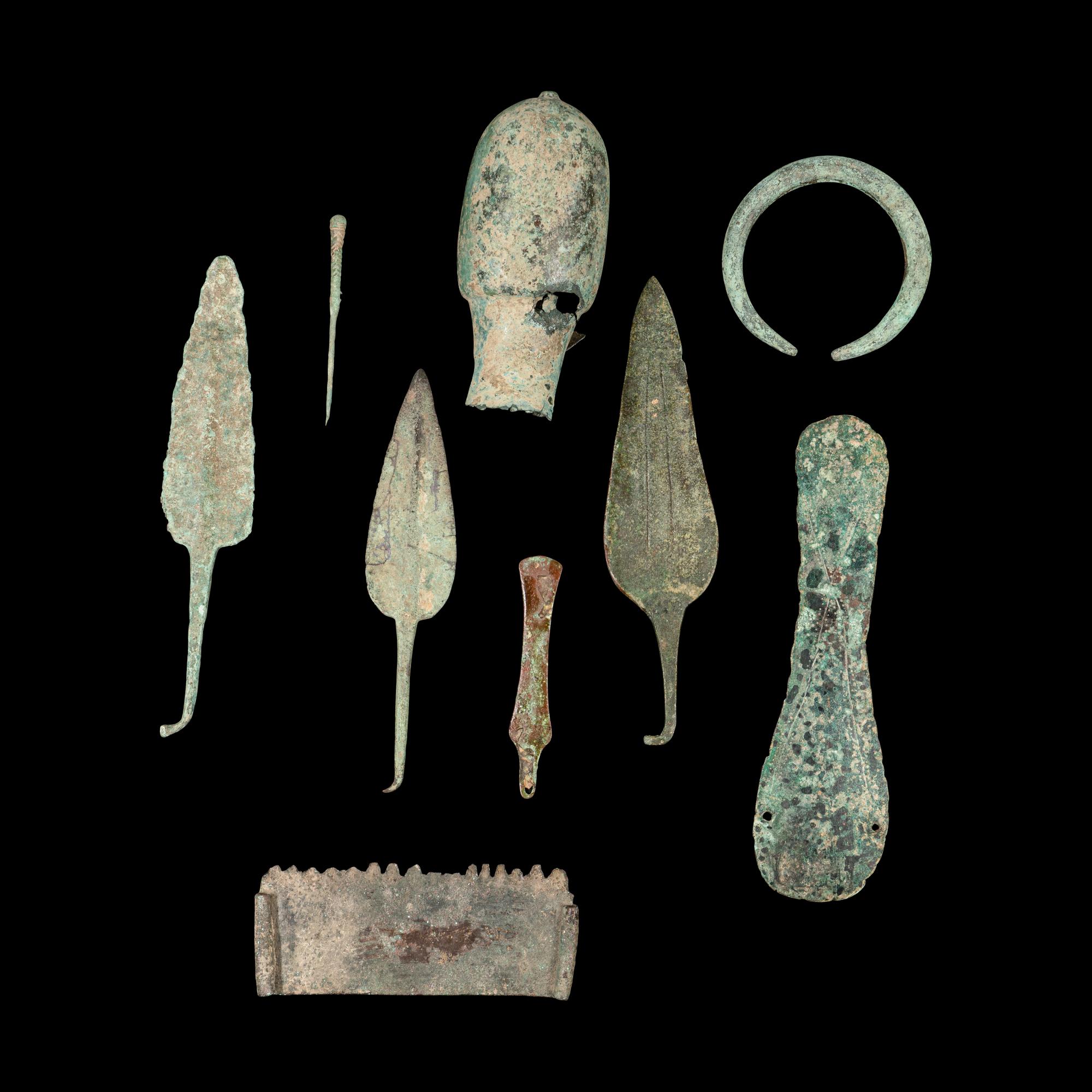 A Group of 27 Luristan Bronze Objects