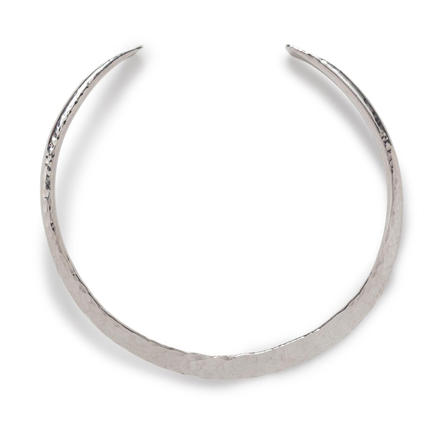 A Sterling Silver Collar Necklace, Calf & Dragon,