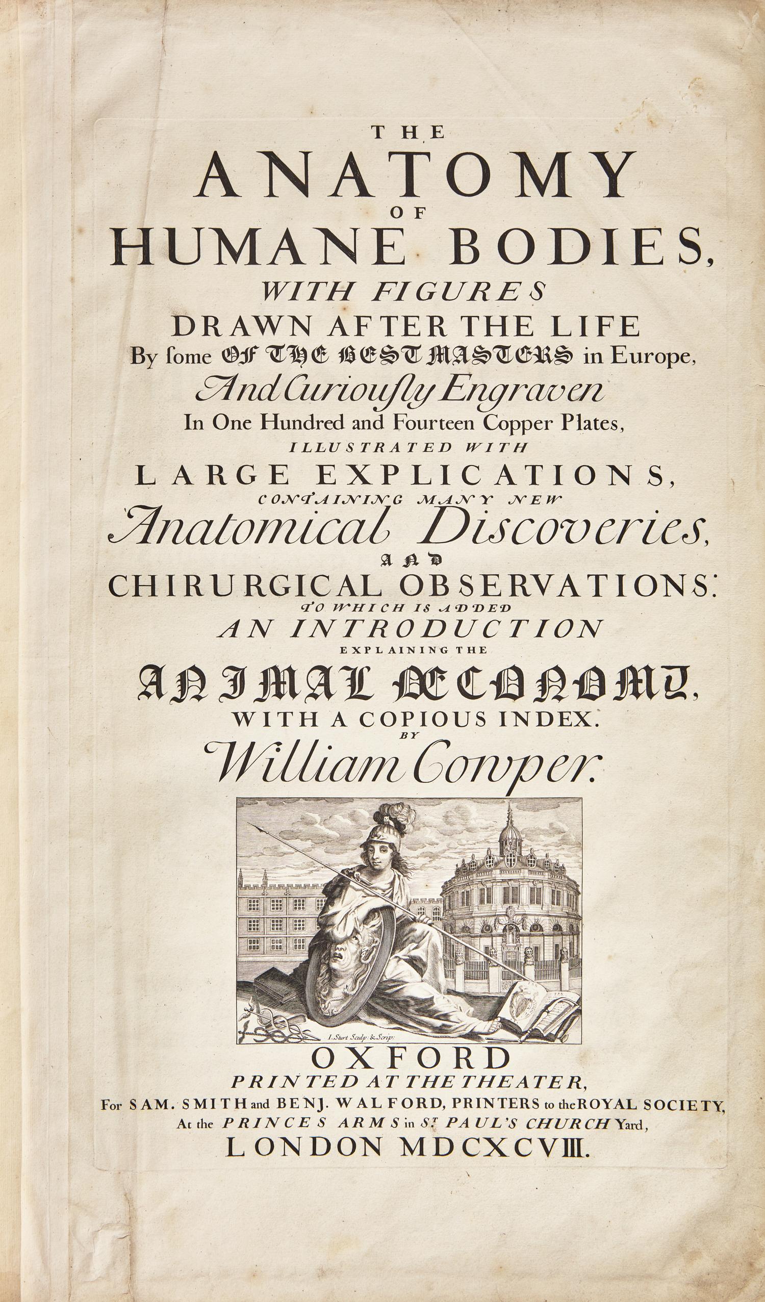 [Science, Medicine & Mathematics] Cowper, William. The Anatomy of Humane Bodies...