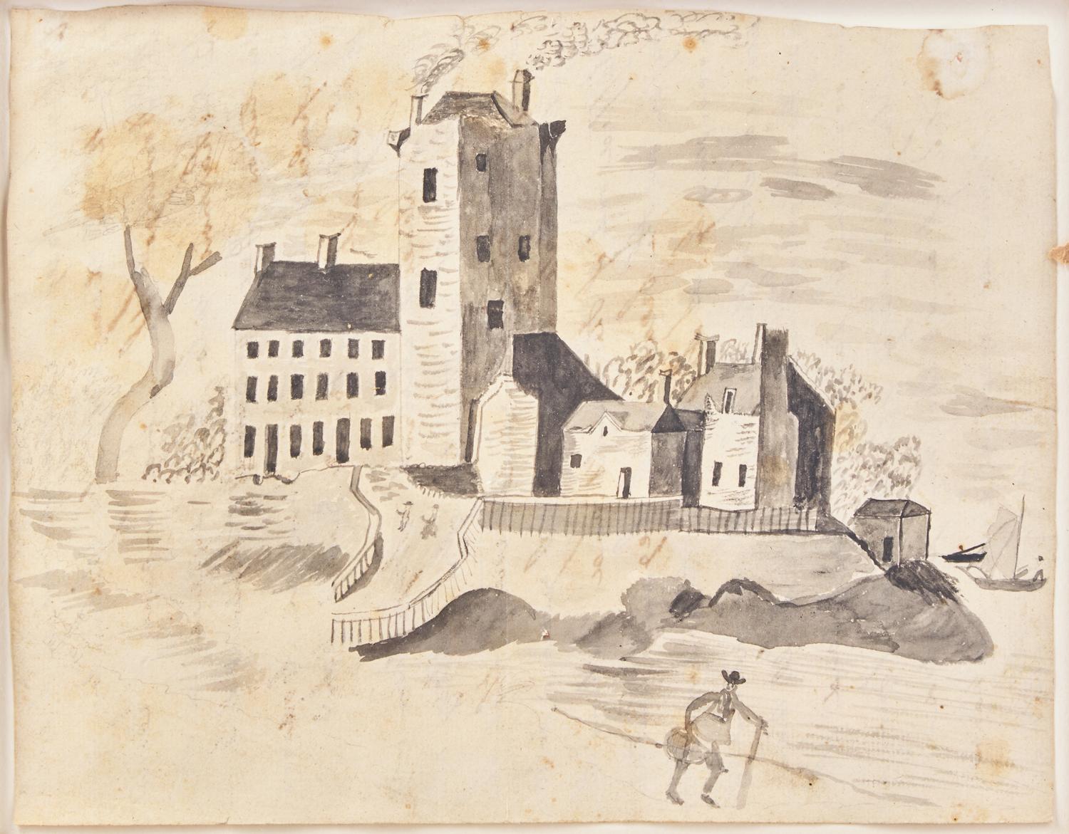 Anglo-American School 19th Century, View of a Factory, 19th Century